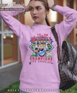 1988 Los Angeles Dodgers World Series Champions Caricature Sweatshirt