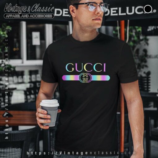 Gucci Rainbow Logo Shirt