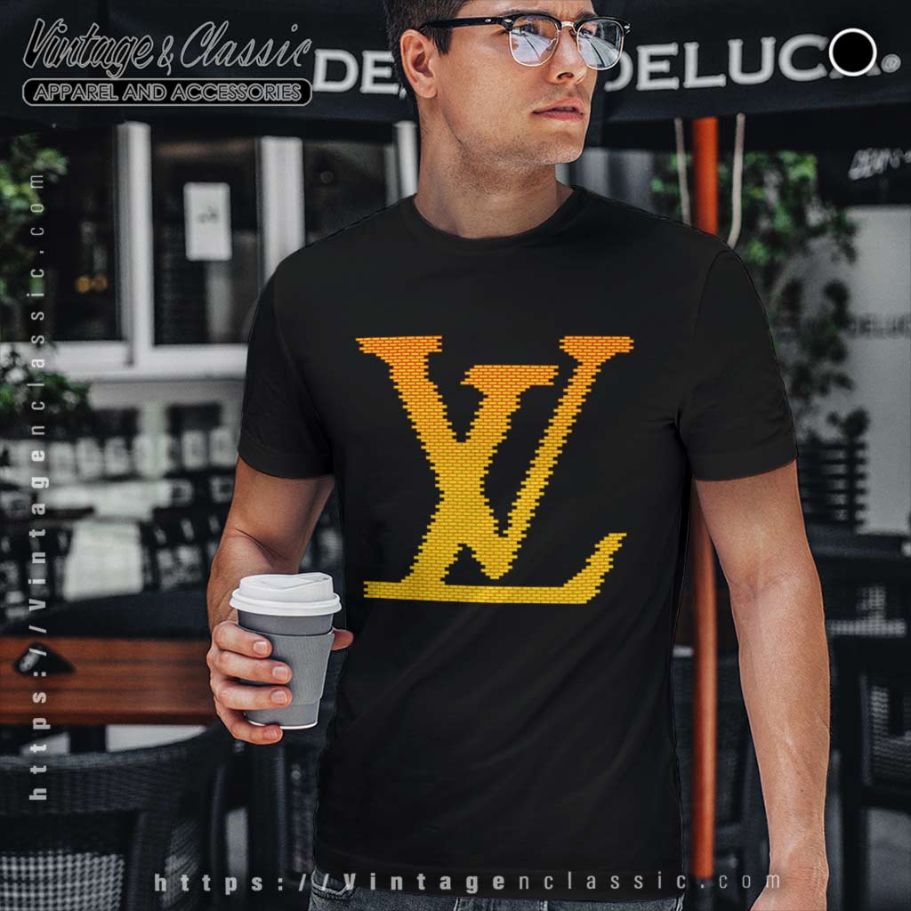 Louis Vuitton Black Logo Shirt - Vintagenclassic Tee