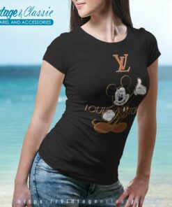 Louis Vuitton Lv Mickey Mouse Fashion Women TShirt