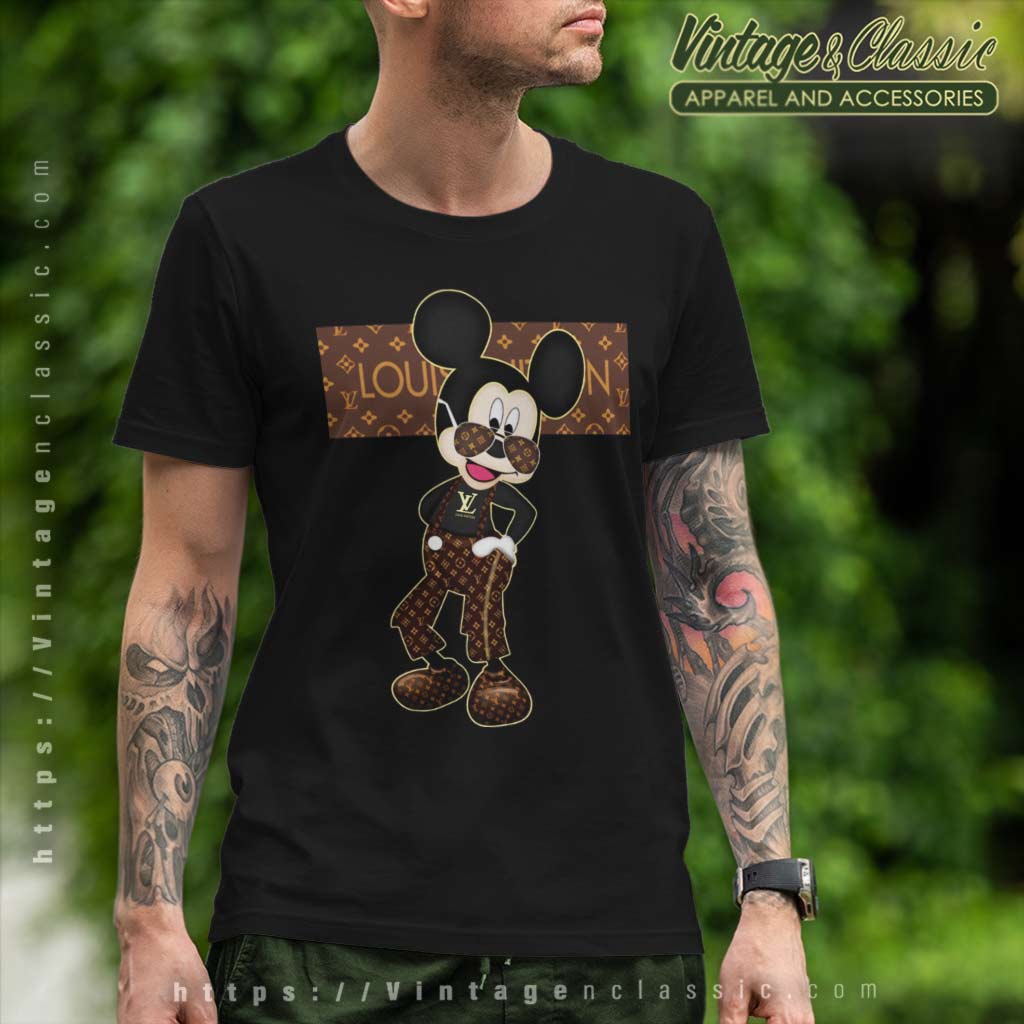 mickey mouse louis vuitton shirt