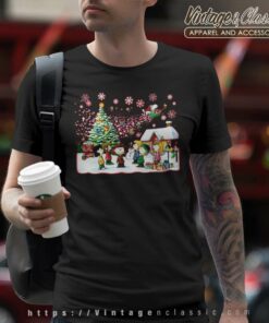 Snoopy And Friends Singing Around Christmas T Shirt