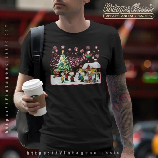 Snoopy And Friends Singing Around Christmas Shirt