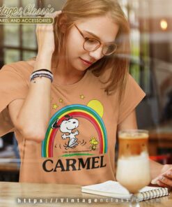 Snoopy Carmel Peanuts Rainbow Women TShirt