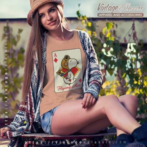 Snoopy Flying Ace Card Shirt