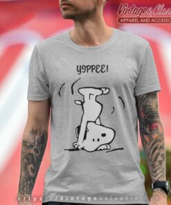Snoopy Handstand Yippee Funny T Shirt