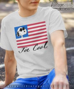 Snoopy Joe Cool American Flag T Shirt