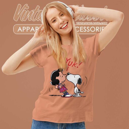 Snoopy Kissing Lucy Yuk Cute Shirt