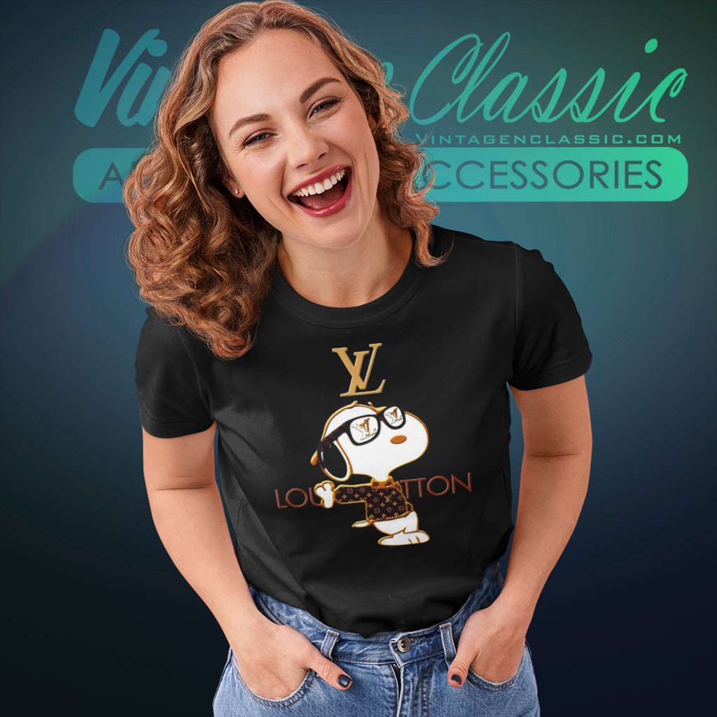 Snoopy Louis Vuitton Joe Cool Shirt - Vintagenclassic Tee