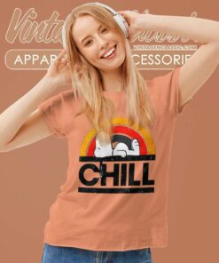 Snoopy Peanuts Chill Relaxed Women TShirt