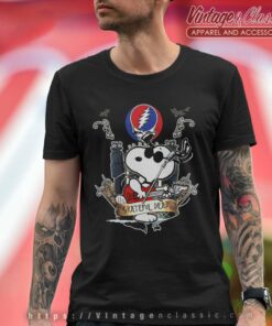 Snoopy Play Guitar Grateful Dead T Shirt