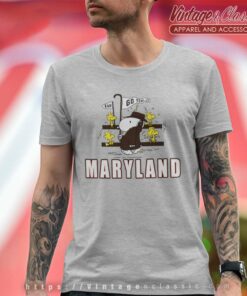 Snoopy Woodstock Maryland Terrapins T Shirt