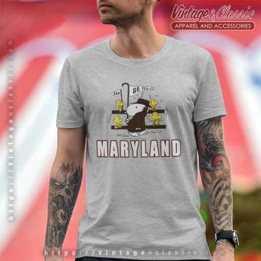 Snoopy Woodstock Maryland Terrapins Shirt