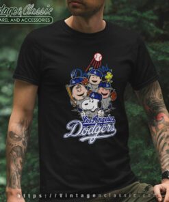 Snoopy LA Dodgers NBA Baseball Shirt - High-Quality Printed Brand