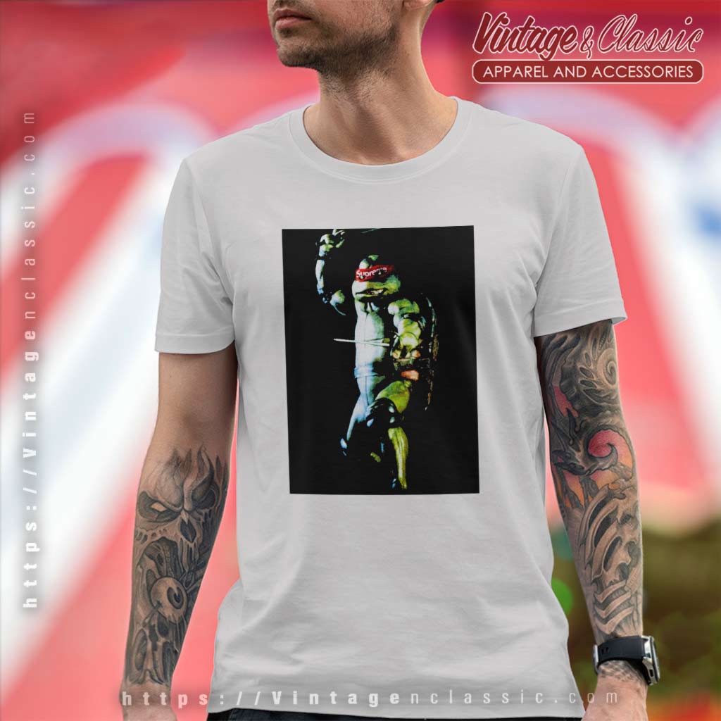 Supreme Ninja Turtle Raphael Shirt - High-Quality Printed Brand