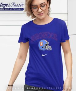 Vintage 80s Nike Denver Broncos Logo Women TShirt