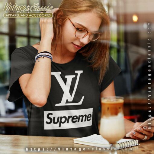 Supreme t clearance shirt louis vuitton