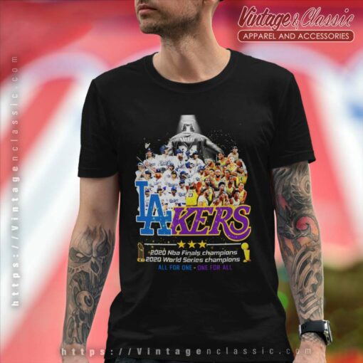 2020 Los Angeles Dodgers And Lakers All Team Shirt