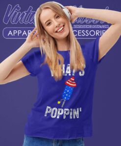 4th Of July Whats Poppin Firework Women TShirt