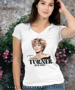 70s Icon Singer Memorable Tina Turner V Neck TShirt