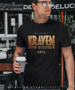 Aaron Taylor Johnson Kraven The Hunter Logo T Shirt
