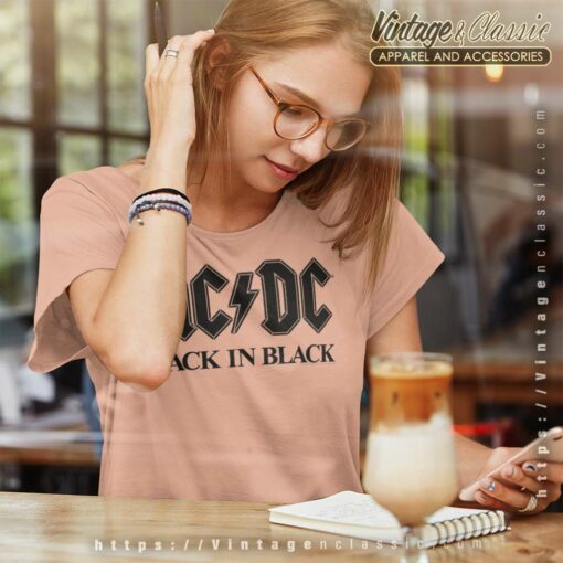 Acdc Bold Black Shirt
