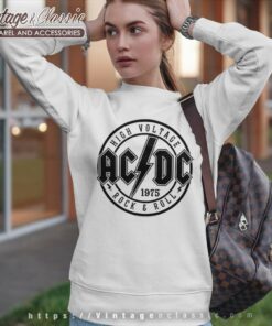 Acdc Shirt Song Rock N Roll Train Sweatshirt