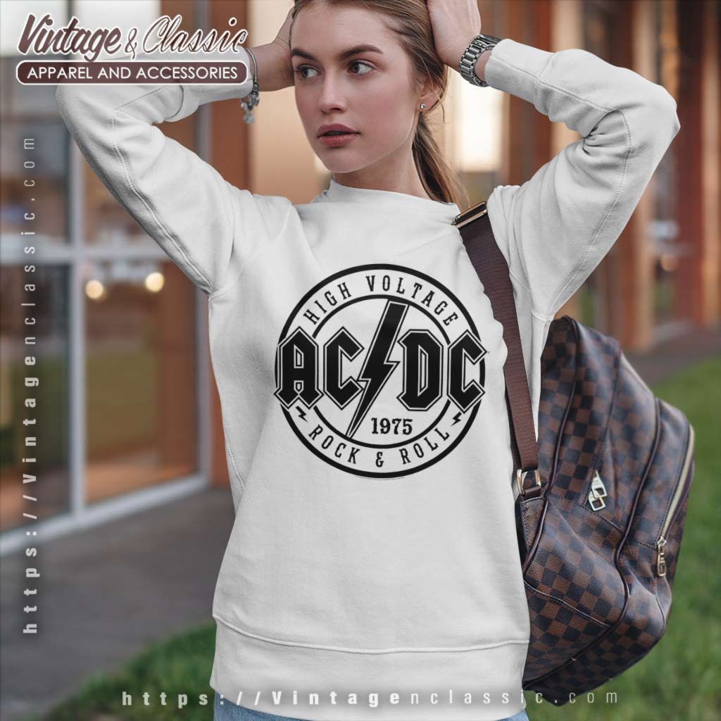 Acdc Shirt Song Rock N Roll Train - Vintagenclassic Tee