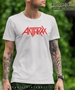 Anthrax Red Logo T Shirt