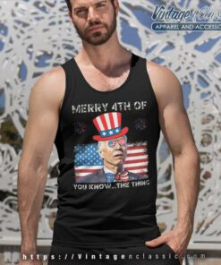 Biden Confused Merry 4th Of You Know Tank Top Racerback