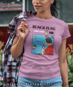 Black Flag Family Man Album Women TShirt