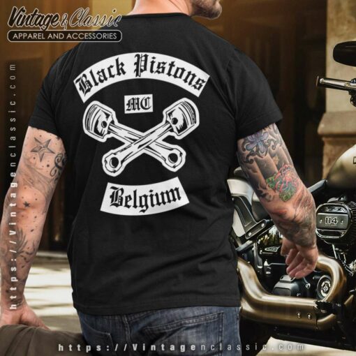 Black Pistons Mc Belgium Shirt