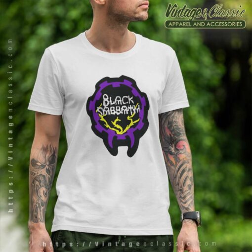 Black Sabbath Shirt Logo Brand Sticker Font