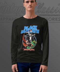 Black Sabbath Shirt Oyster Cult Black Blue Tour Long Sleeve Tee