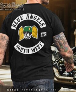 Blue Angels Mc South West T shirt Backside