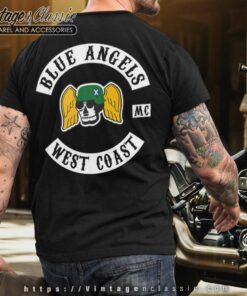 Blue Angels Mc West Coast T shirt Backside