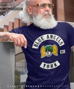 Blue Angels Mc York Biker T shirt 1