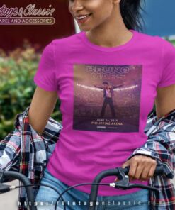 Bruno Mars World Tour 2023 Poster Women TShirt