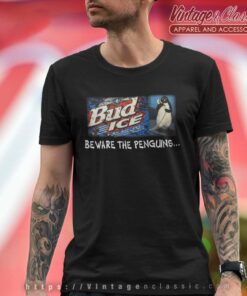 Budweiser Bud Ice Beware The Penguin T Shirt