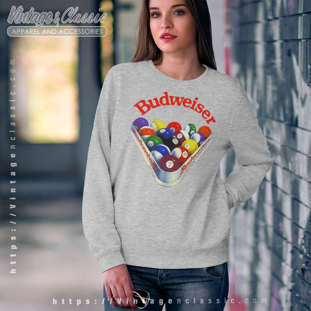 Budweiser Pool Balls Vintage Shirt - Vintagenclassic Tee