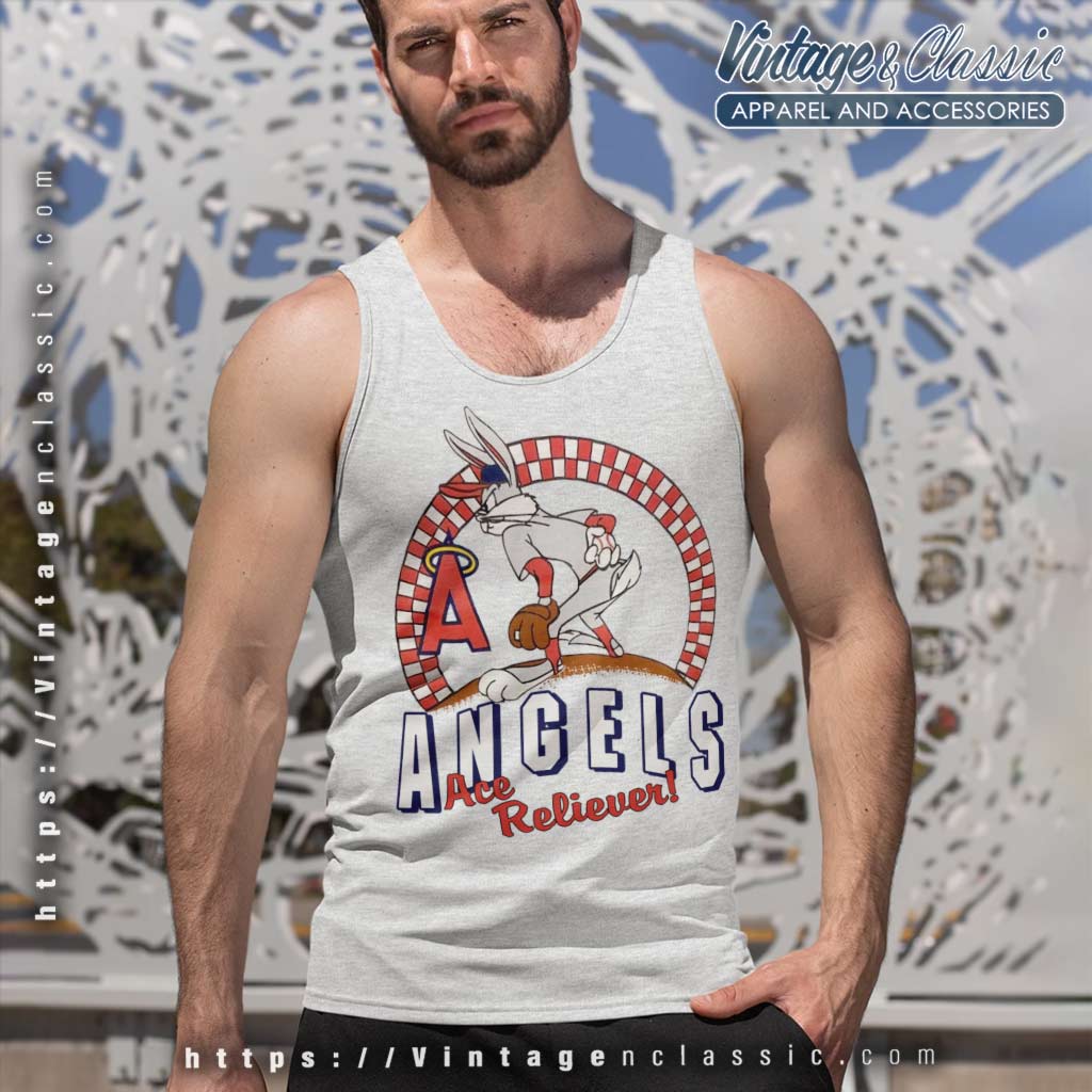Los Angeles Angels Looney Tunes Bugs Bunny Red Baseball Jersey
