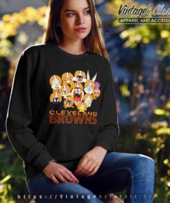 Cleveland Browns Looney Tunes Characters Sweatshirt