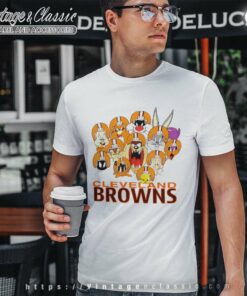 Cleveland Browns Looney Tunes Characters T Shirt