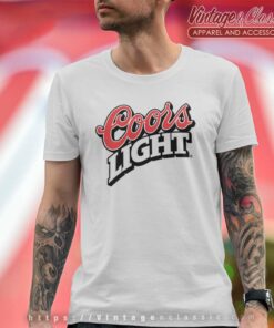 Coors Light Beer Logo T Shirt