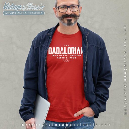 Custom Dadalorian With Kid Names, Fathers Day Shirt