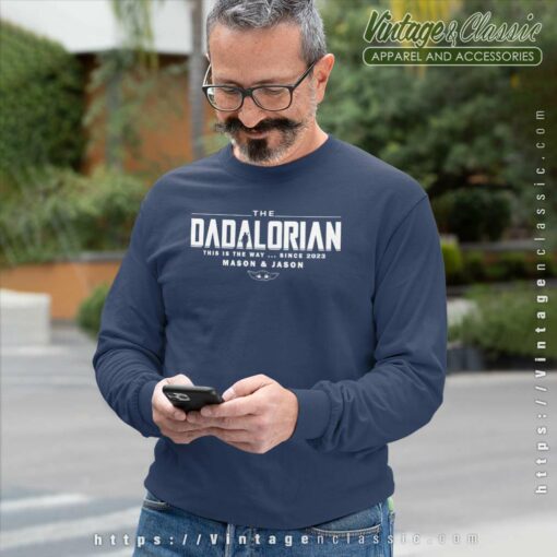 Custom Dadalorian With Kid Names, Fathers Day Shirt