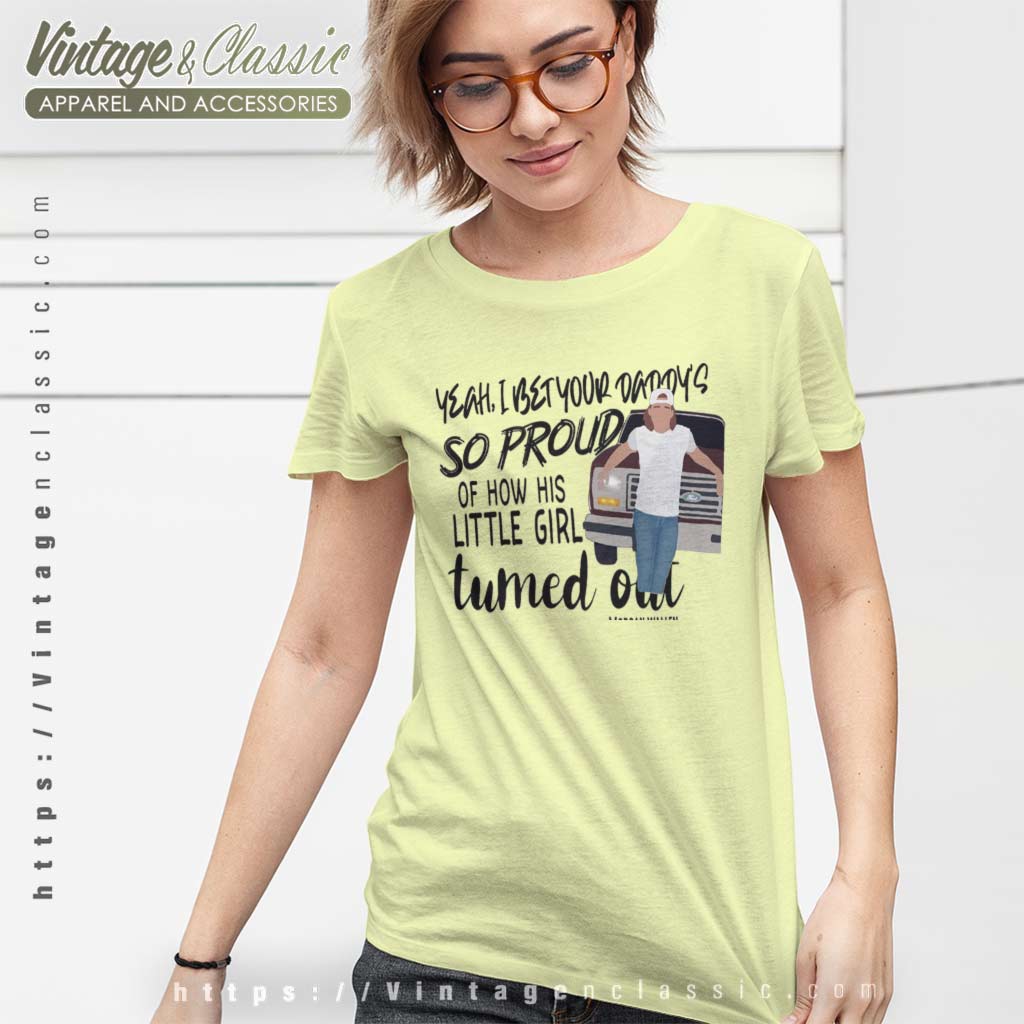 Daddys Little Girl Morgan Wallen Song Quote Shirt - Vintagenclassic Tee