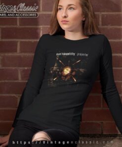 Dark Tranquillity Shirt Projector Album Cover Long Sleeve Tee