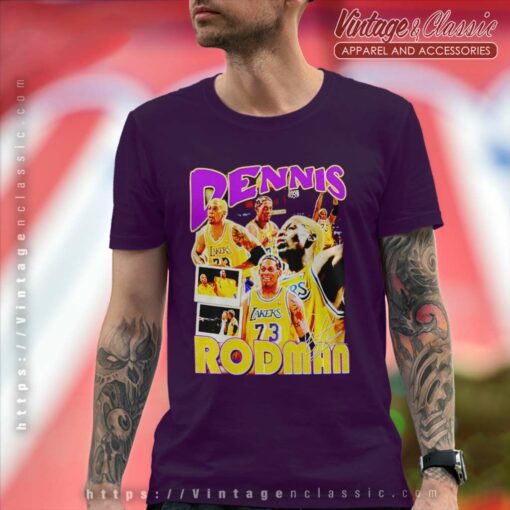Dennis Rodman Lakers Signature Shirt