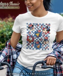 Disney 4th Of July 2023 Shirt Mickey And Friends Women TShirt